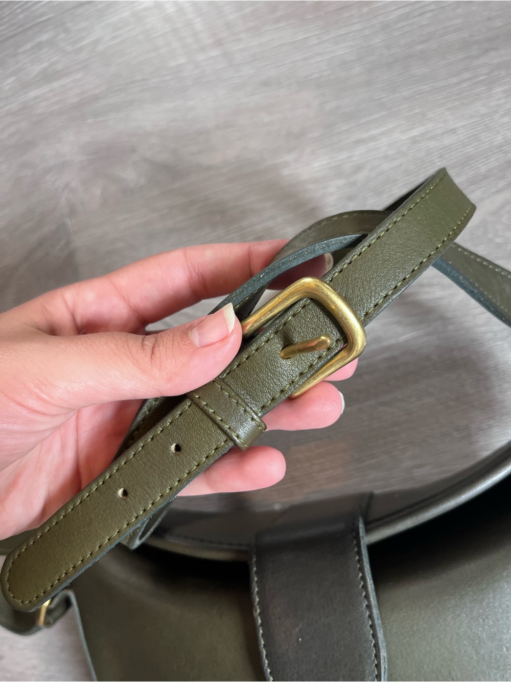 Vintage Coach Olive Green Nottingham #9948 - Picture 7 of 12